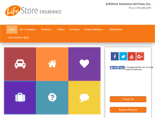 Tablet Screenshot of lifestoreinsurance.com